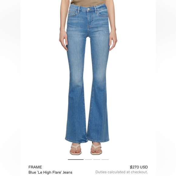 FRAME Le High Flare mid wash jeans - Picture 3 of 11